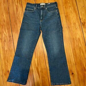 Everlane The Kick Bootcut Jean in Dark Indigo, new, size 28